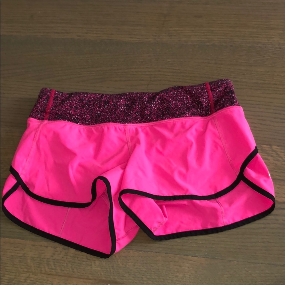 Pink Lululemon Size 4 Shorts